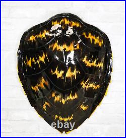 Large Nautical Marine Black Tone Faux Hawksbill Turtle Shell Replica Wall Decor