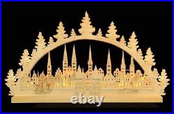 Large Schwibbogen Light Arch Lübeck with LED Original Erzgebirge 40x70cm Large Schwibbogen Light Arch Lübeck with LED Original Erzgebirge 40x70cm