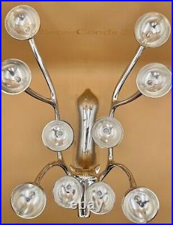 Large Silver Plate Pottery Barn Reindeer Candelabra 10 Points Stands 20 Tall Large Silver Plate Pottery Barn Reindeer Candelabra 10 Points Stands 20 Tall