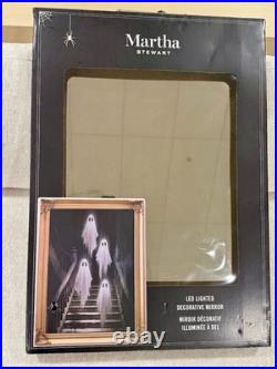 Large Viral Martha Stewart Led Lighted Ghosts On Staircase Mirror Halloween
