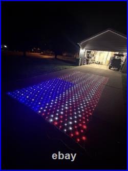 Large light up American flag net light 10ft by 20ft
