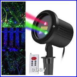 Laser Christmas Lights Outdoor Projector, RGB 3 Colors Motion/Static Garden