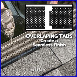 LeafTek Gutter Guards for Leaves 5 x 32' Black 5 Inch 32 Feet