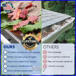 LeafTek Gutter Guards for Leaves 5 x 32' Black 5 Inch 32 Feet