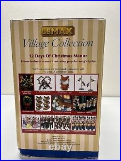 Lemax Village Collection 12 Days Of Christmas Manor Musical 2009 RARE TESTED