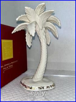 Lenox China Jewels Nativity Palm Tree Figurine with Box Gold Accents Holiday Lenox China Jewels Nativity Palm Tree Figurine with Box Gold Accents Holiday