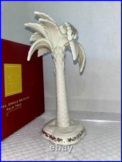 Lenox China Jewels Nativity Palm Tree Figurine with Box Gold Accents Holiday Lenox China Jewels Nativity Palm Tree Figurine with Box Gold Accents Holiday