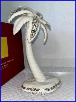 Lenox China Jewels Nativity Palm Tree Figurine with Box Gold Accents Holiday Lenox China Jewels Nativity Palm Tree Figurine with Box Gold Accents Holiday