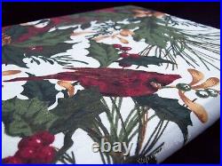 Lenox China WINTER GREETINGS Tablecloth NEW Oblong 60 x 84 Holiday Linens