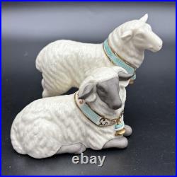 Lenox First Blessing Nativity Sheep Figurine Set with Box & Inserts Mint