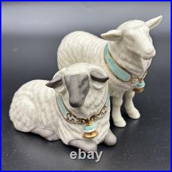 Lenox First Blessing Nativity Sheep Figurine Set with Box & Inserts Mint