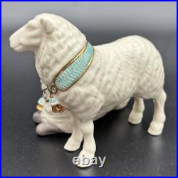 Lenox First Blessing Nativity Sheep Figurine Set with Box & Inserts Mint