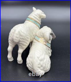 Lenox First Blessing Nativity Sheep Figurine Set with Box & Inserts Mint