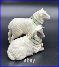 Lenox First Blessing Nativity Sheep Figurine Set with Box & Inserts Mint