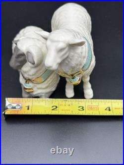 Lenox First Blessing Nativity Sheep Figurine Set with Box & Inserts Mint