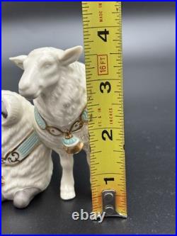 Lenox First Blessing Nativity Sheep Figurine Set with Box & Inserts Mint