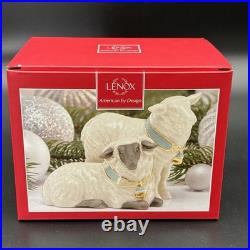 Lenox First Blessing Nativity Sheep Figurine Set with Box & Inserts Mint