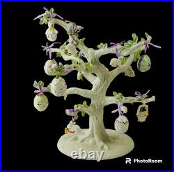 Lenox Floral Easter 12 Ornaments Set With Tree Holiday Decor
