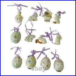 Lenox Floral Easter 12 Ornaments Set With Tree Holiday Decor