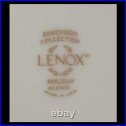 Lenox Holiday Dimension Holly Berry 10? Dinner Plates SET OF 4 NEW With Tag