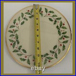Lenox Holiday Dimension Holly Berry 10? Dinner Plates SET OF 4 NEW With Tag