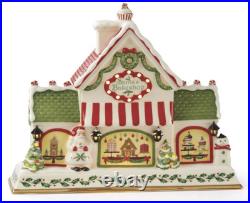 Lenox Hosting the Holidays Light-Up Musical Bakeshop Centerpiece Christmas $320