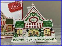 Lenox Hosting the Holidays Light-Up Musical Bakeshop Centerpiece Christmas $320
