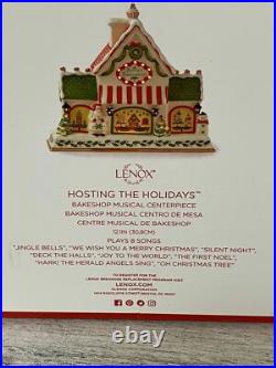 Lenox Hosting the Holidays Light-Up Musical Bakeshop Centerpiece Christmas $320