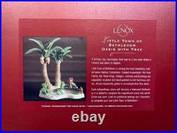 Lenox Little Town of Bethlehem Oasis with Tree Christmas Figurine with Box