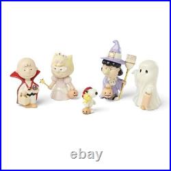 Lenox Peanuts Tricks Treats 5 Piece Figurine Set Halloween Charlie NEW 2026