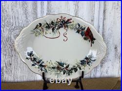 Lenox Winter Greetings Oval Plater NEW In Box