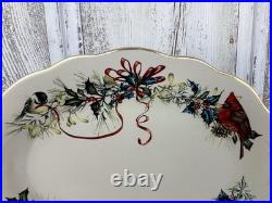 Lenox Winter Greetings Oval Plater NEW In Box