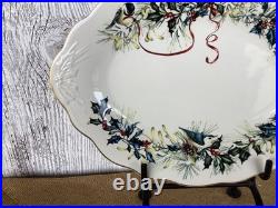 Lenox Winter Greetings Oval Plater NEW In Box