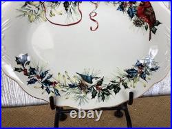 Lenox Winter Greetings Oval Plater NEW In Box