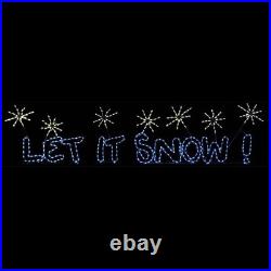 Let it Snow Outdoor Christmas Decoration Sign Yard Snowflakes Blue White 153 Let it Snow Outdoor Christmas Decoration Sign Yard Snowflakes Blue White 153