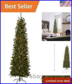 Lifelike 7.5 ft Pre-Lit Kingswood Fir Tree with 1,075 Tips & Metal Stand