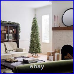 Lifelike 7.5 ft Pre-Lit Kingswood Fir Tree with 1,075 Tips & Metal Stand