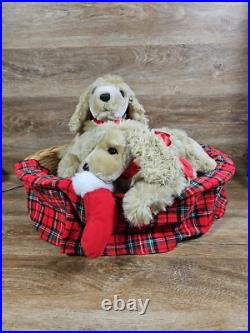 Lifesize Animated Christmas Puppies Bed Cocker Spaniel Holiday Animals Dogs Lifesize Animated Christmas Puppies Bed Cocker Spaniel Holiday Animals Dogs