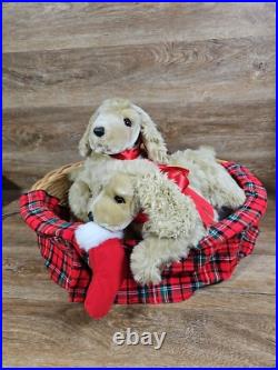 Lifesize Animated Christmas Puppies Bed Cocker Spaniel Holiday Animals Dogs Lifesize Animated Christmas Puppies Bed Cocker Spaniel Holiday Animals Dogs