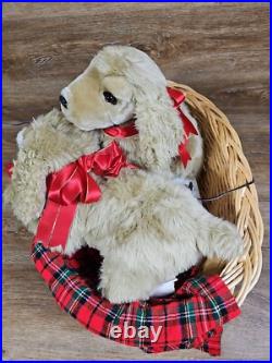 Lifesize Animated Christmas Puppies Bed Cocker Spaniel Holiday Animals Dogs Lifesize Animated Christmas Puppies Bed Cocker Spaniel Holiday Animals Dogs