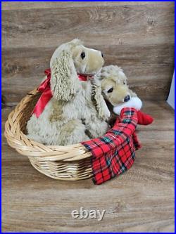 Lifesize Animated Christmas Puppies Bed Cocker Spaniel Holiday Animals Dogs Lifesize Animated Christmas Puppies Bed Cocker Spaniel Holiday Animals Dogs