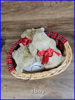 Lifesize Animated Christmas Puppies Bed Cocker Spaniel Holiday Animals Dogs Lifesize Animated Christmas Puppies Bed Cocker Spaniel Holiday Animals Dogs