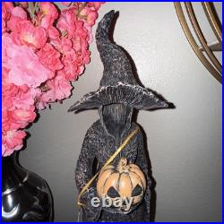 Light Up Tree Witch With No Face Holding A Jack O Viral Lantern Halloween Decor