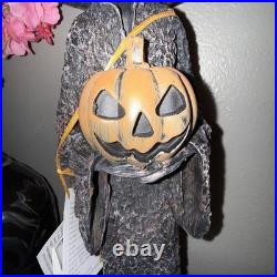 Light Up Tree Witch With No Face Holding A Jack O Viral Lantern Halloween Decor