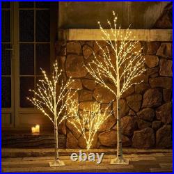 Lighted Birch Twig Tree with Fairy Lights 4FT 200 LED Lights for Indoor Outdo