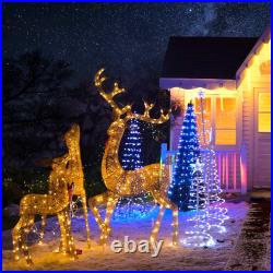 Lighted Christmas Deer Reindeer Artificial Christmas Decor Outdoor Yard
