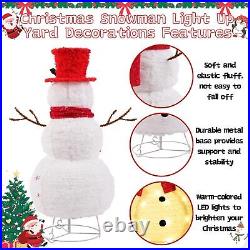 Lighted Christmas Snowman Decorations Yard 2.3FT Snowman Indoor Outdoor