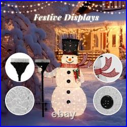 Lighted Christmas Snowman Outdoor Decorations White