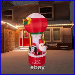 Lighted Inflatable Feliz Navidad Hot Air Balloon Outdoor Christmas Decoration 7