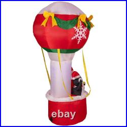 Lighted Inflatable Feliz Navidad Hot Air Balloon Outdoor Christmas Decoration 7